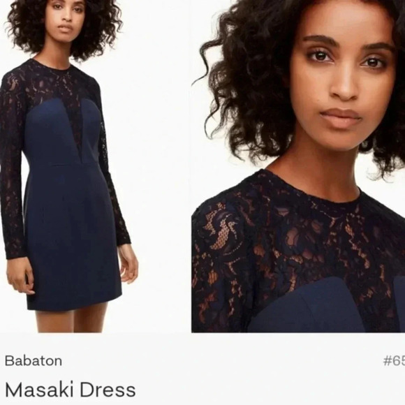 Aritzia Babaton Masaki Black Bustier Lace Mini Dress Size 2. - Picture 2 of 15